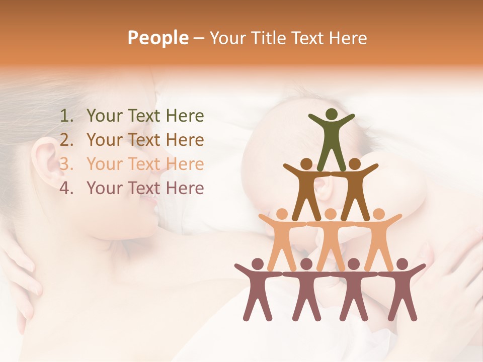 White Food Bonding PowerPoint Template