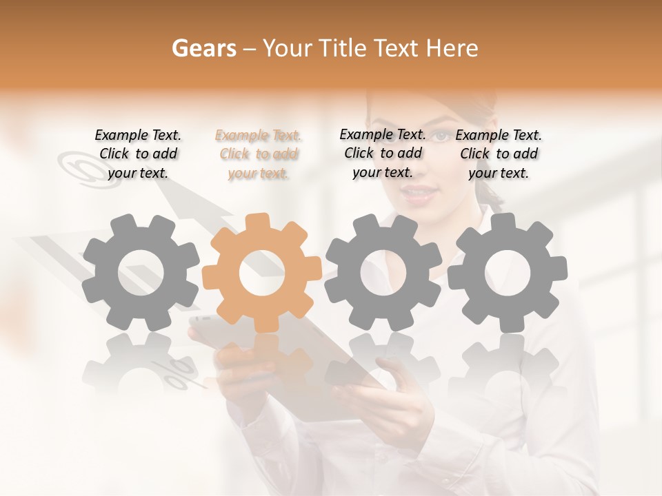 Corporate Beauty Tablet PowerPoint Template