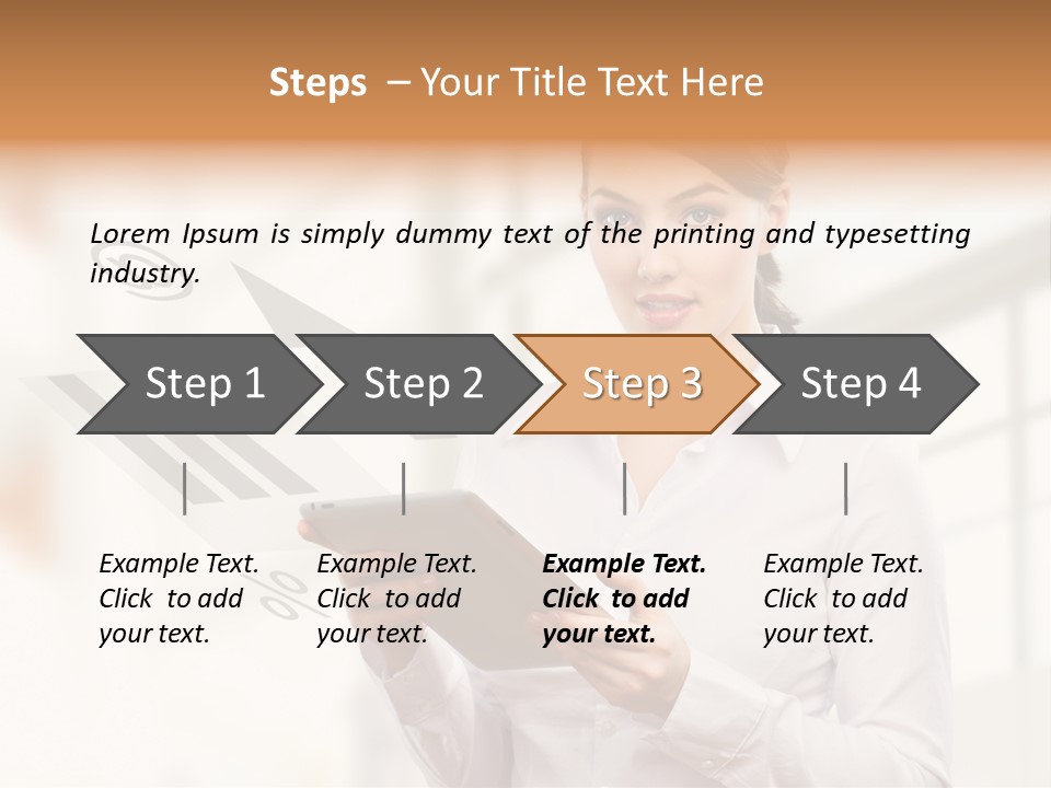 Corporate Beauty Tablet PowerPoint Template