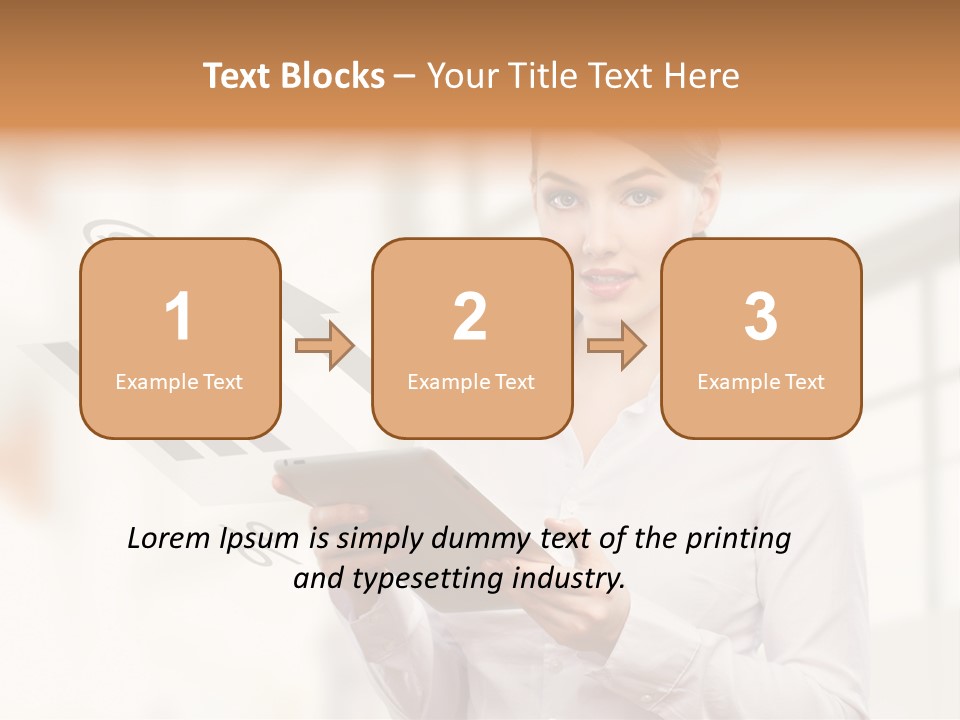 Corporate Beauty Tablet PowerPoint Template