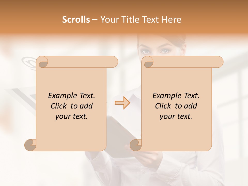 Corporate Beauty Tablet PowerPoint Template