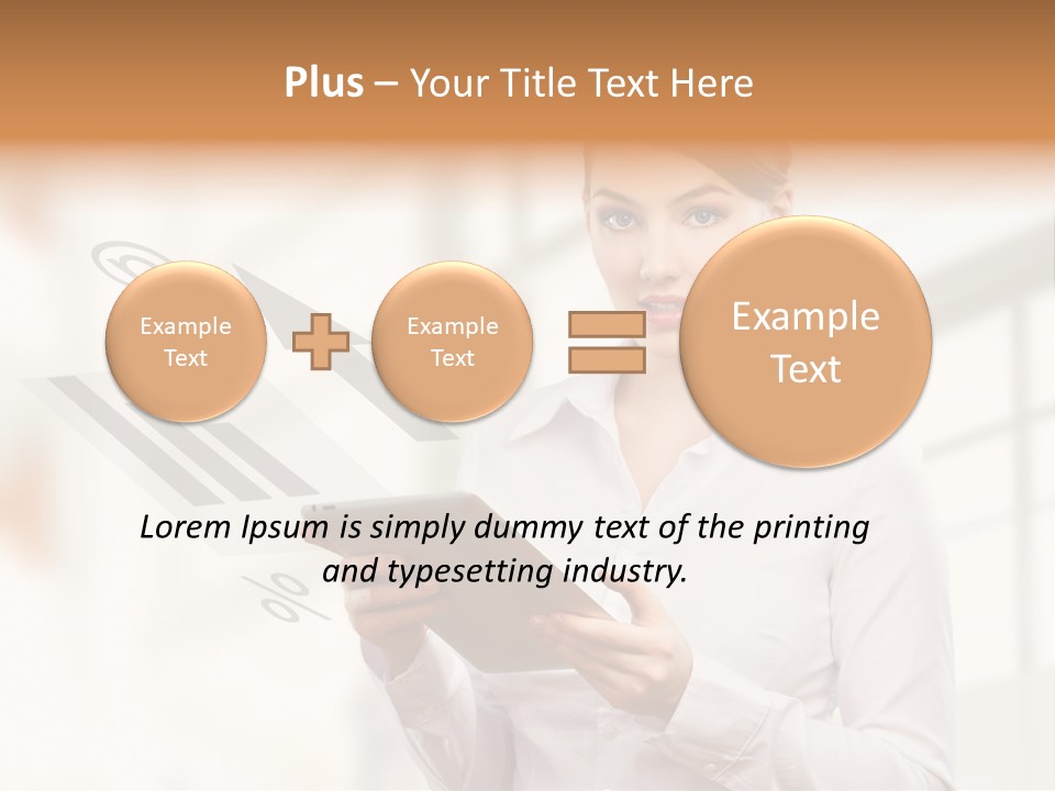 Corporate Beauty Tablet PowerPoint Template