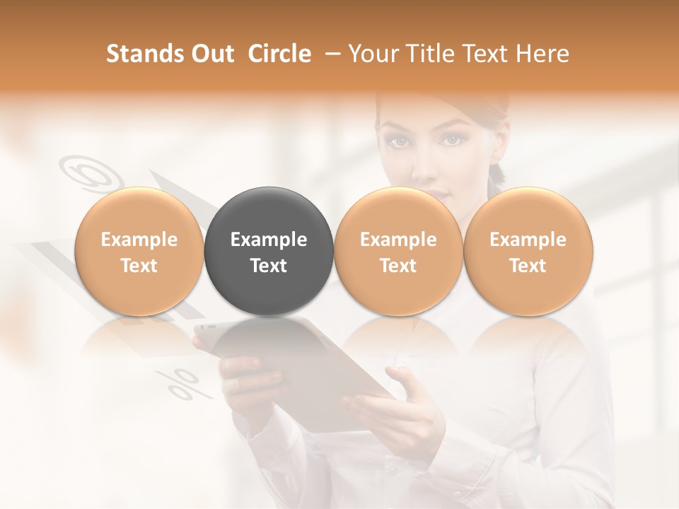 Corporate Beauty Tablet PowerPoint Template