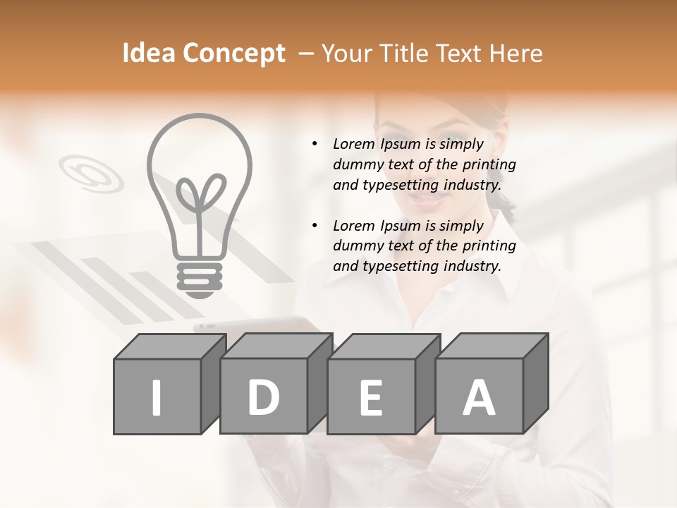 Corporate Beauty Tablet PowerPoint Template