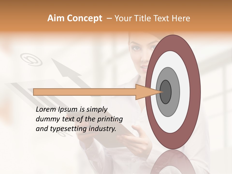 Corporate Beauty Tablet PowerPoint Template