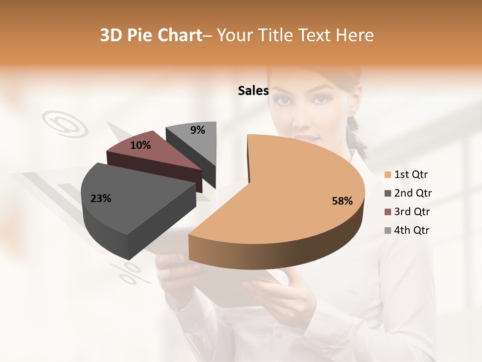 Corporate Beauty Tablet PowerPoint Template