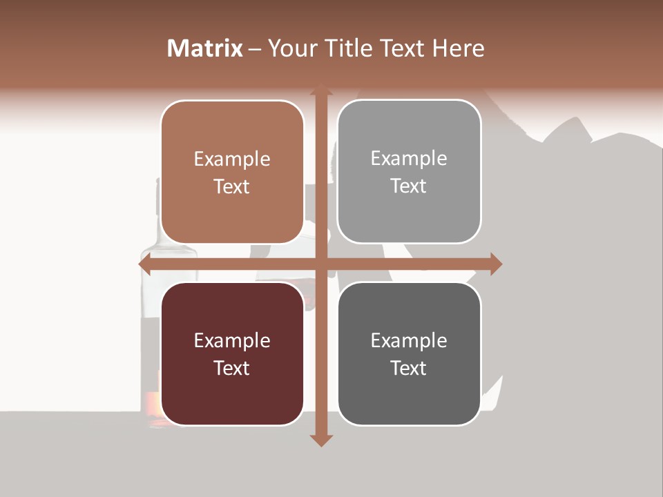 Black Silhouette Addict PowerPoint Template