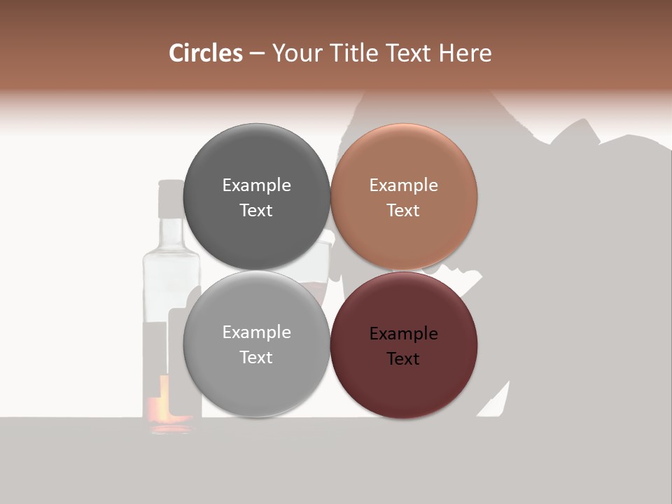 Black Silhouette Addict PowerPoint Template