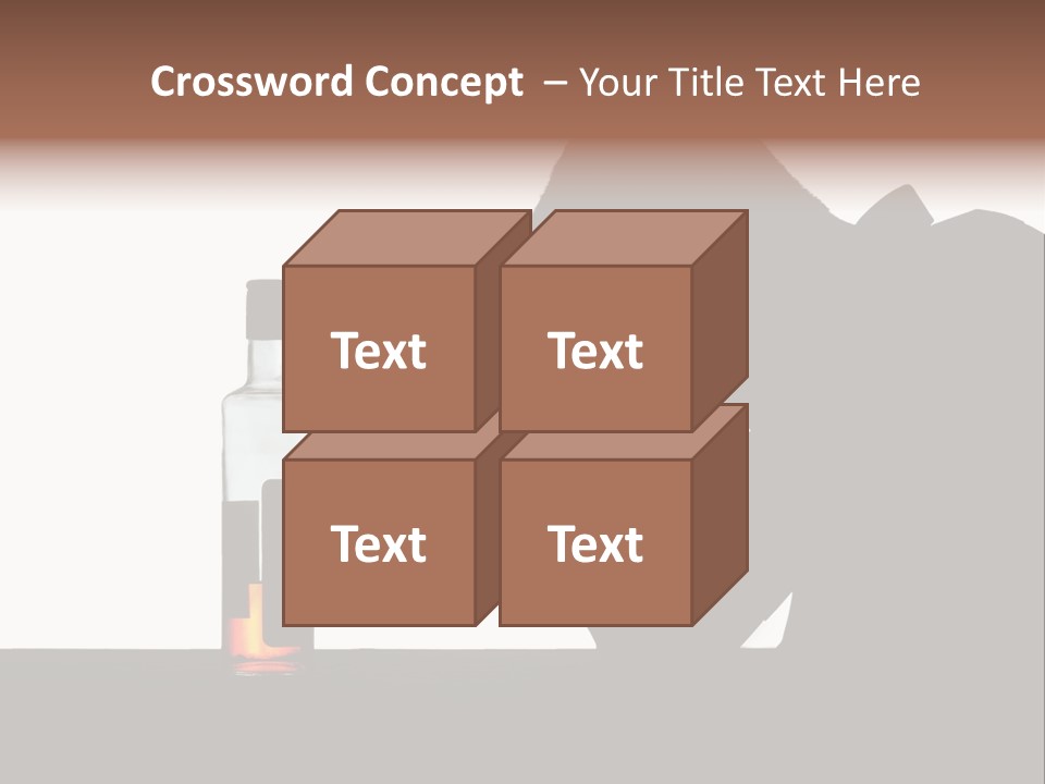 Black Silhouette Addict PowerPoint Template