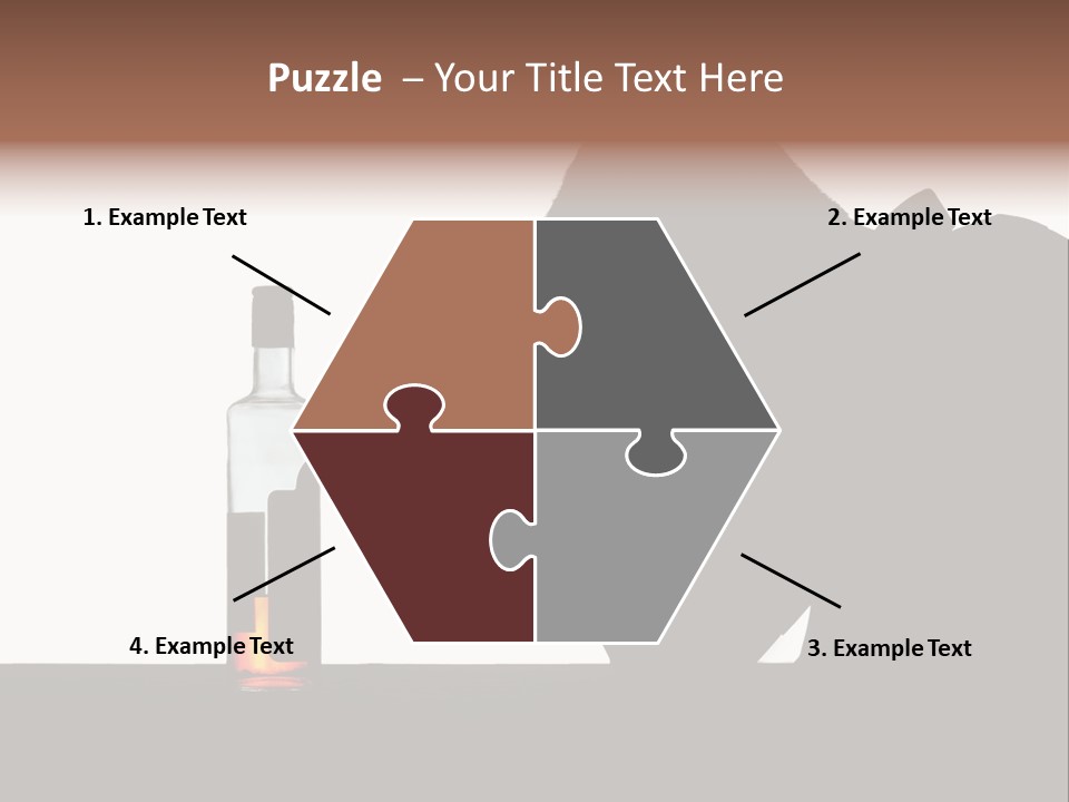 Black Silhouette Addict PowerPoint Template