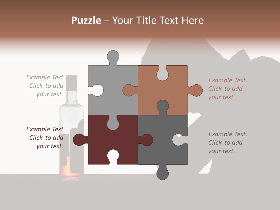 Black Silhouette Addict PowerPoint Template