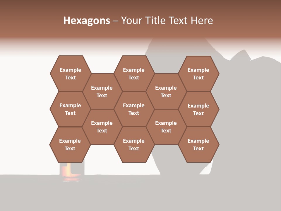 Black Silhouette Addict PowerPoint Template