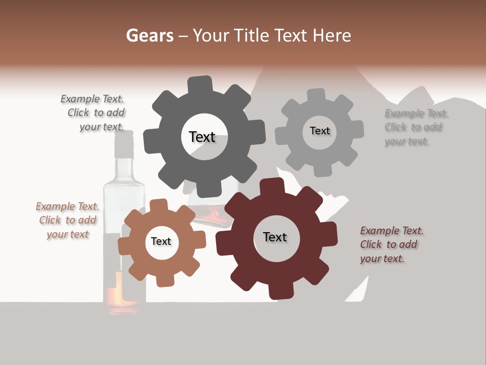 Black Silhouette Addict PowerPoint Template