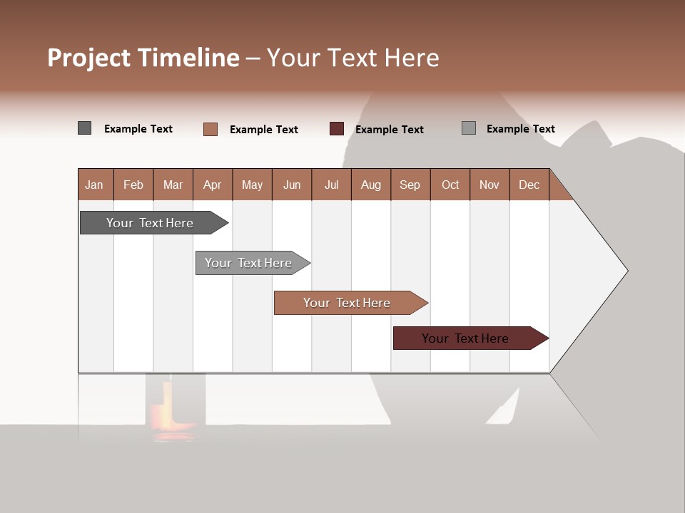Black Silhouette Addict PowerPoint Template
