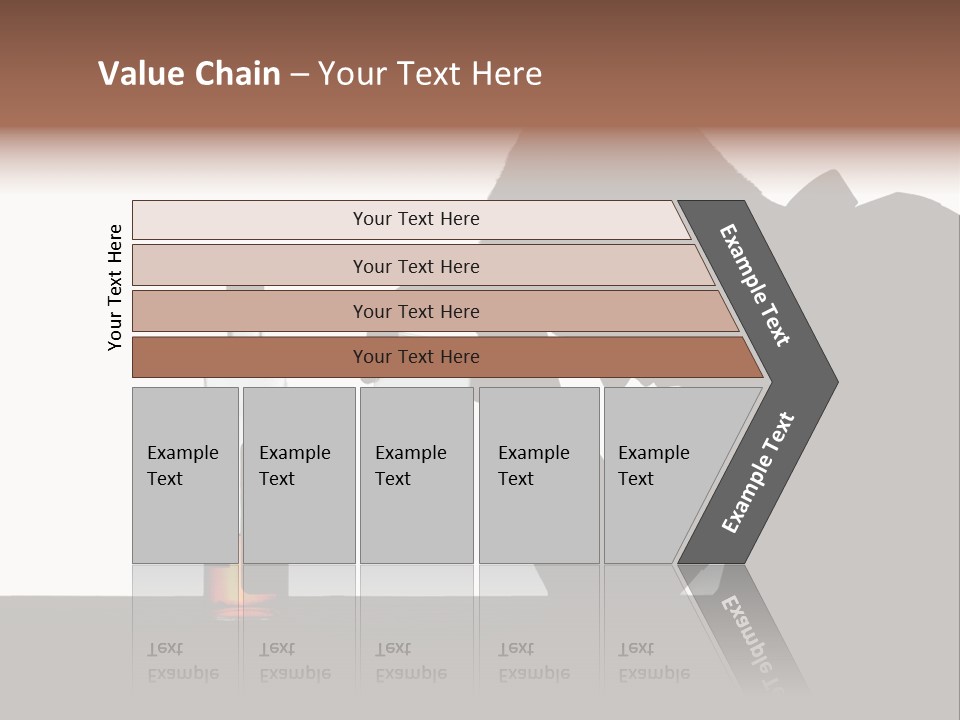 Black Silhouette Addict PowerPoint Template