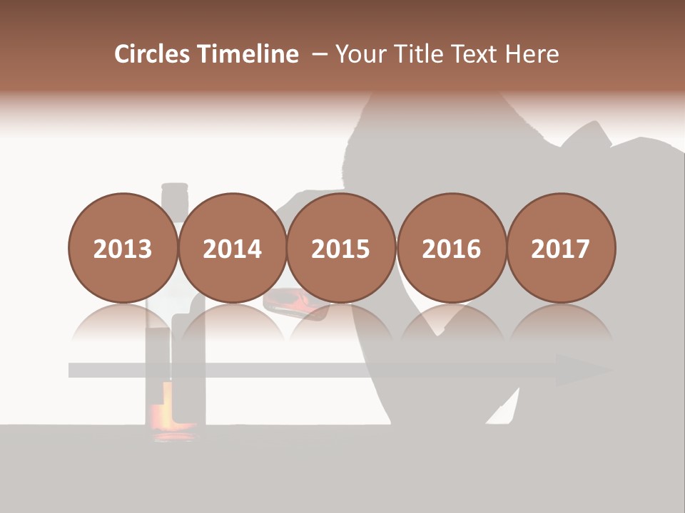 Black Silhouette Addict PowerPoint Template