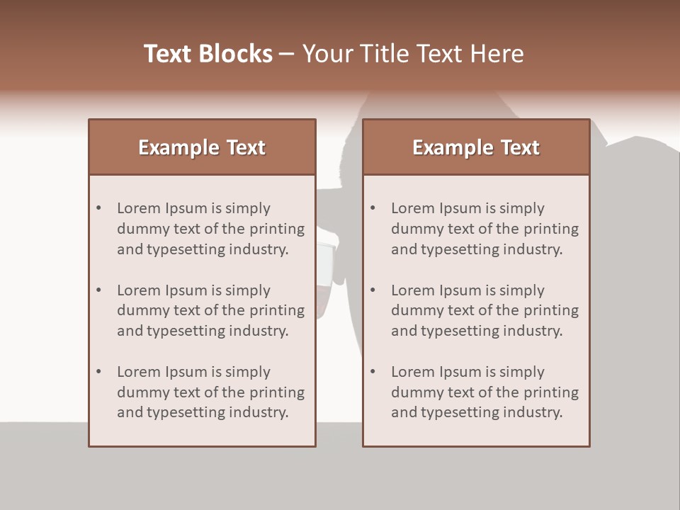 Black Silhouette Addict PowerPoint Template
