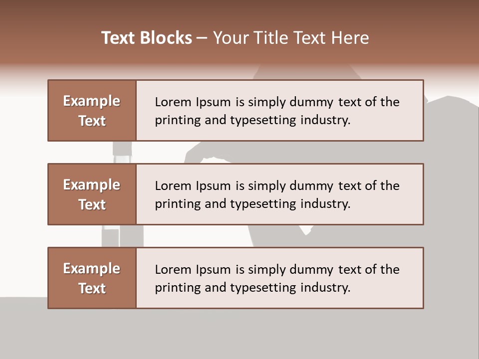 Black Silhouette Addict PowerPoint Template
