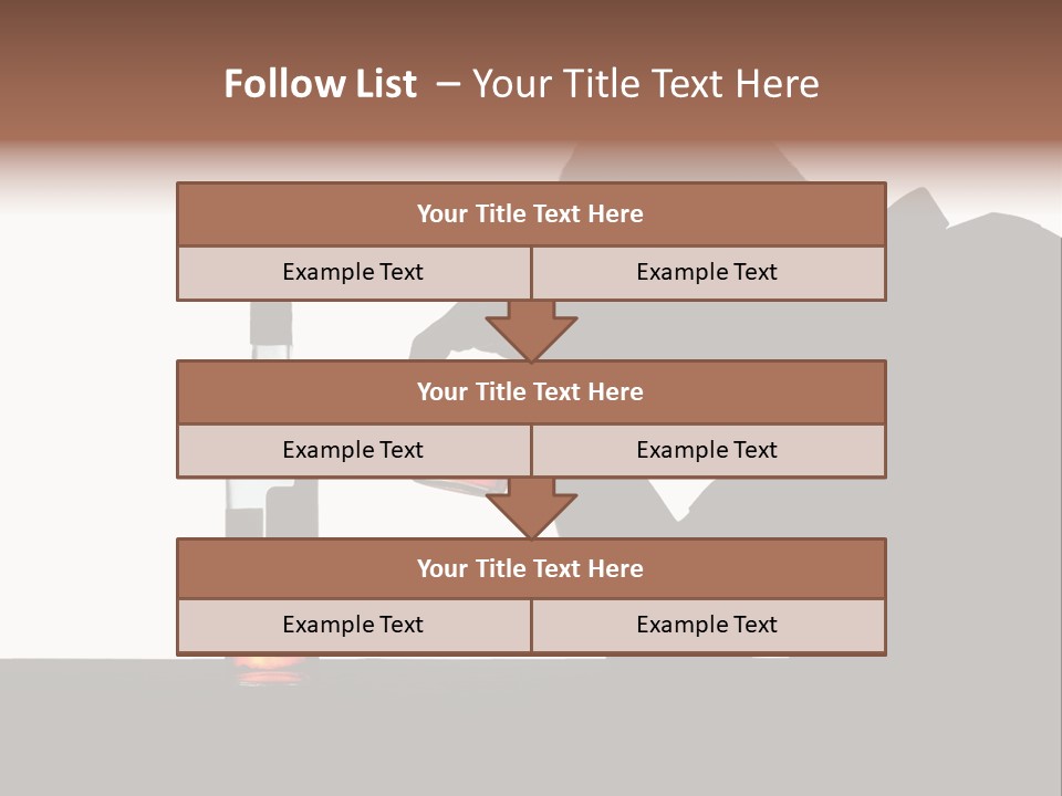 Black Silhouette Addict PowerPoint Template