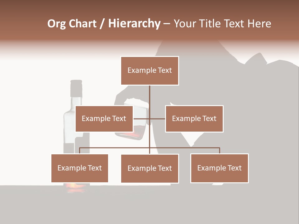 Black Silhouette Addict PowerPoint Template