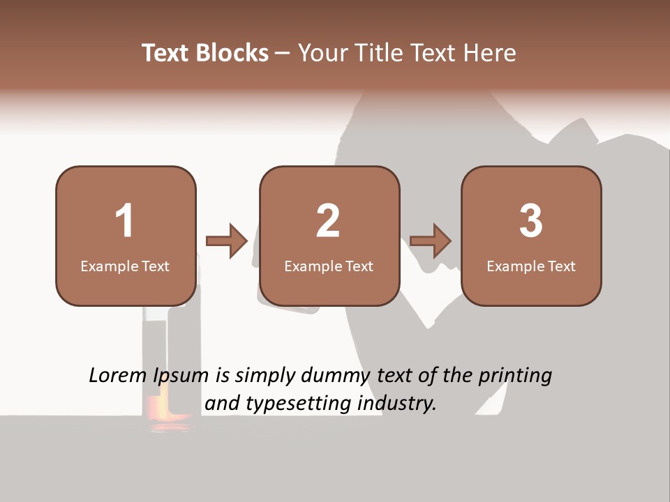 Black Silhouette Addict PowerPoint Template