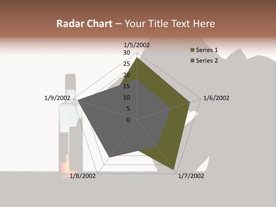 Black Silhouette Addict PowerPoint Template