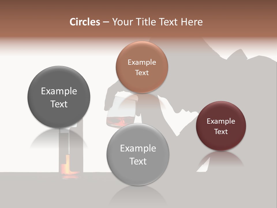 Black Silhouette Addict PowerPoint Template