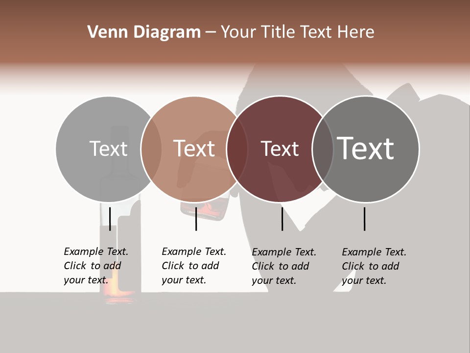 Black Silhouette Addict PowerPoint Template