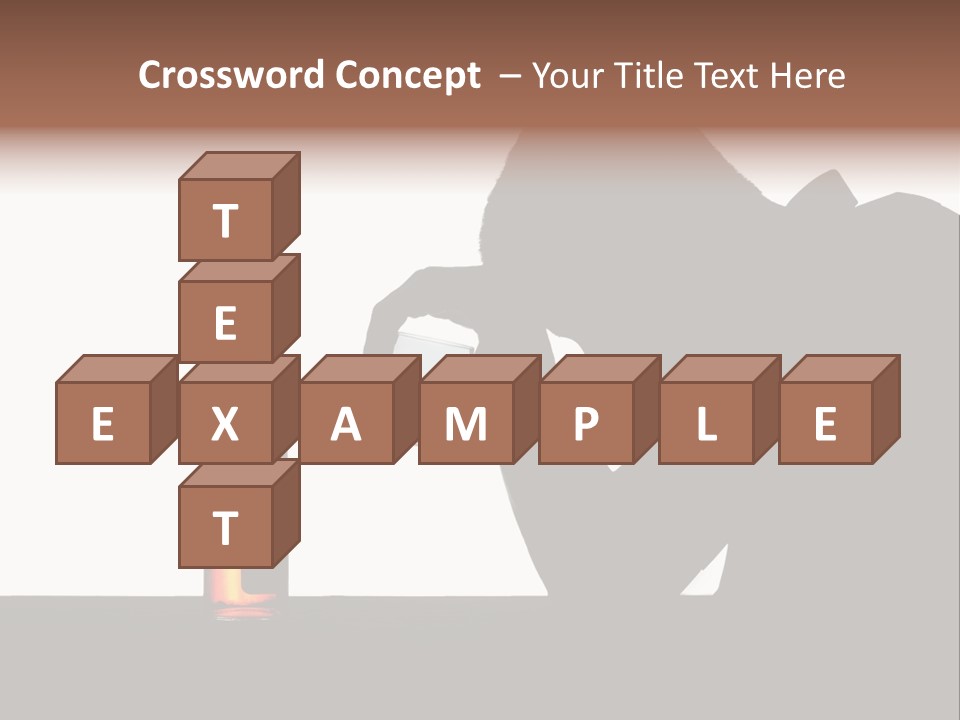Black Silhouette Addict PowerPoint Template