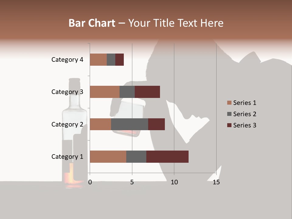 Black Silhouette Addict PowerPoint Template