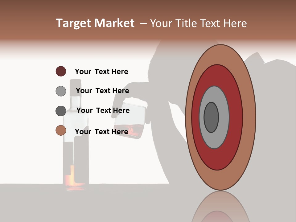 Black Silhouette Addict PowerPoint Template