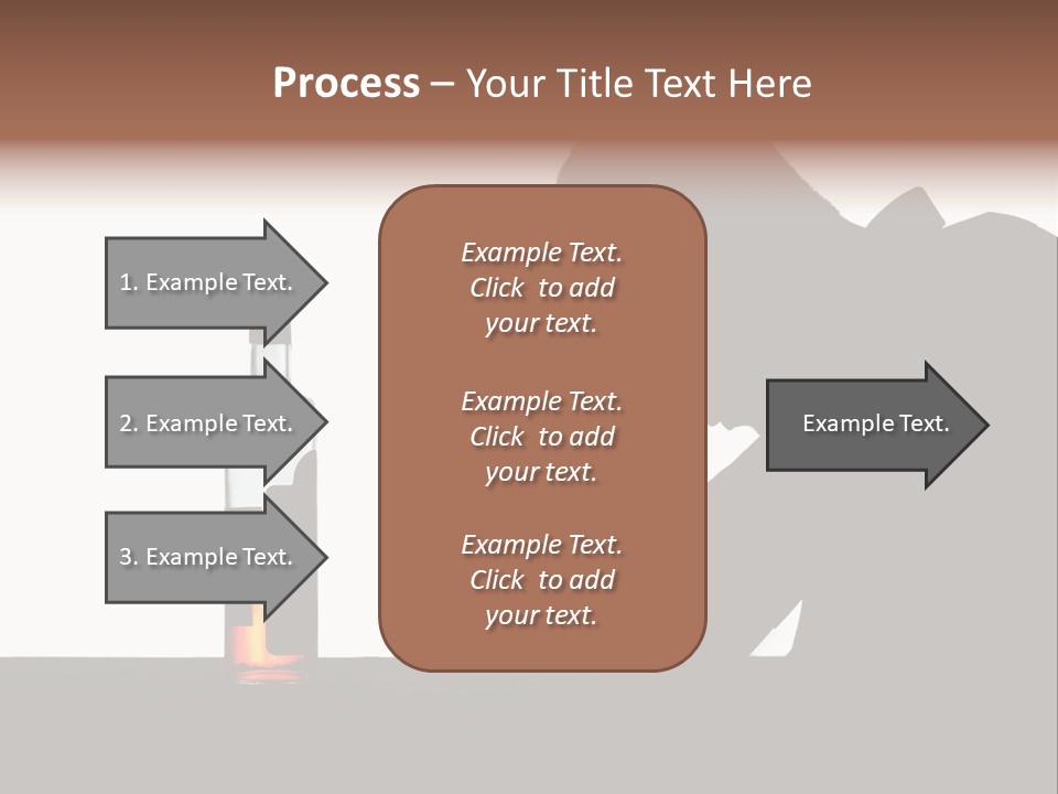 Black Silhouette Addict PowerPoint Template