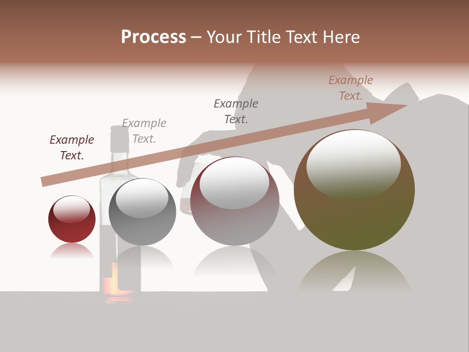 Black Silhouette Addict PowerPoint Template