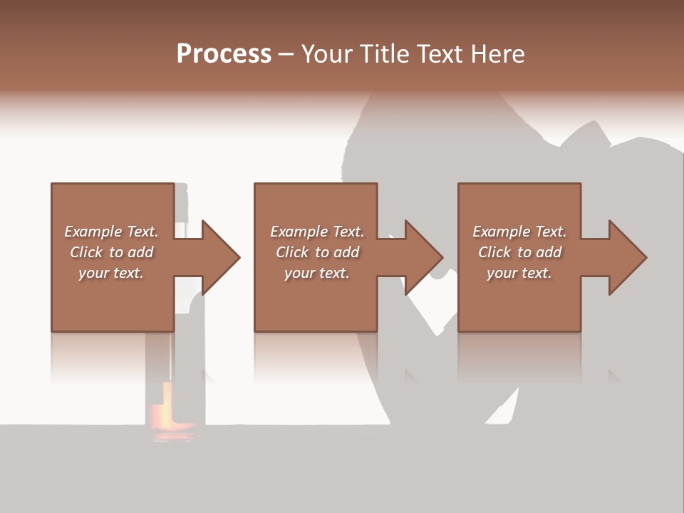 Black Silhouette Addict PowerPoint Template