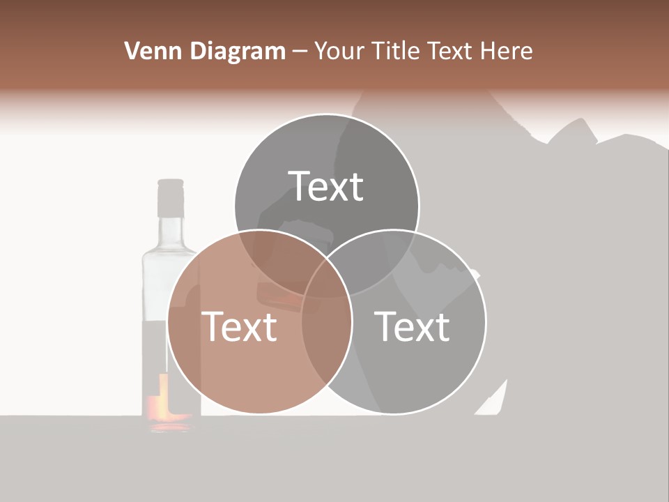 Black Silhouette Addict PowerPoint Template