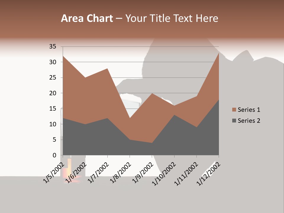 Black Silhouette Addict PowerPoint Template