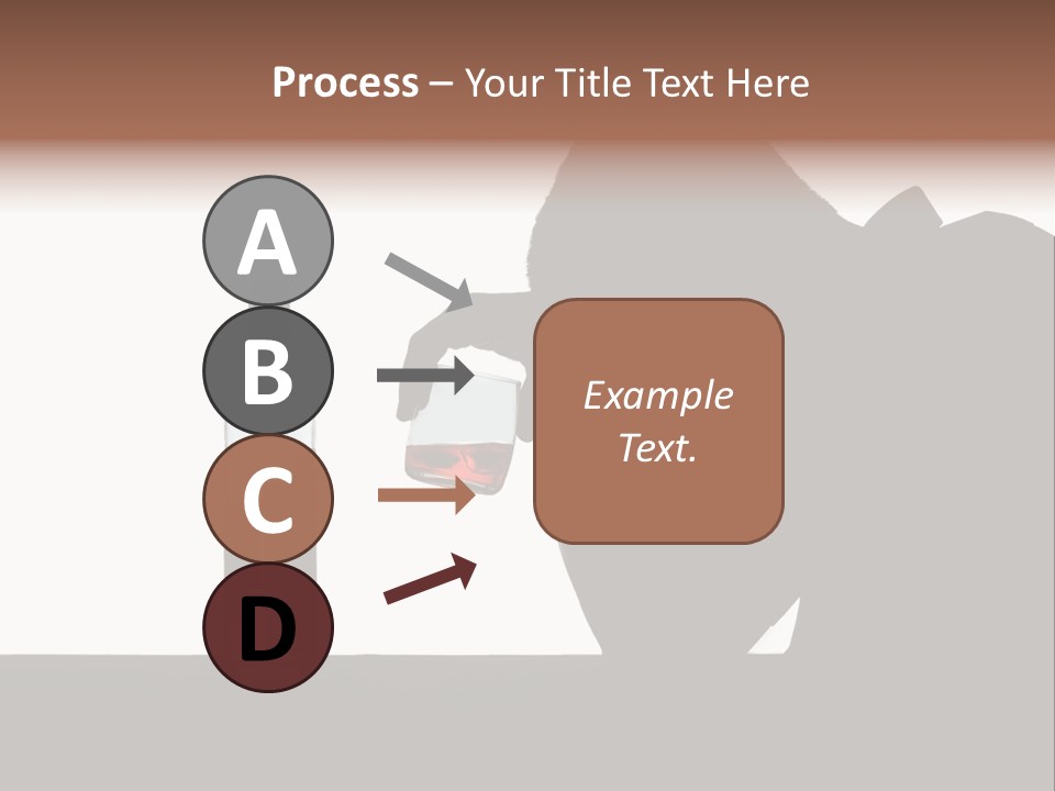 Black Silhouette Addict PowerPoint Template