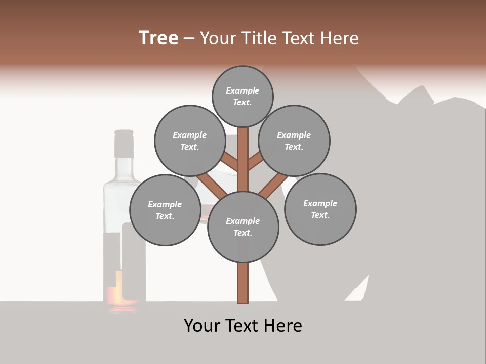 Black Silhouette Addict PowerPoint Template