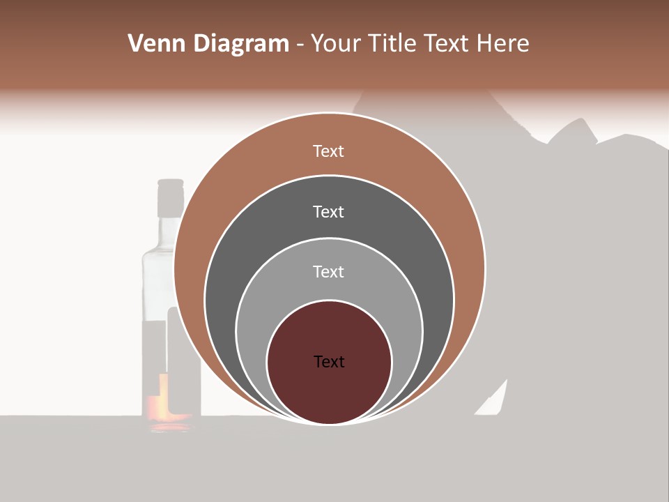 Black Silhouette Addict PowerPoint Template