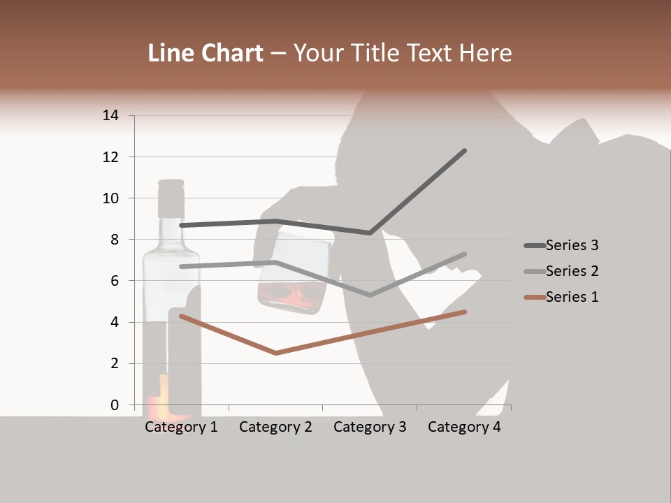 Black Silhouette Addict PowerPoint Template