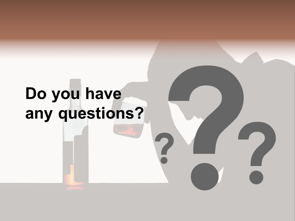 Black Silhouette Addict PowerPoint Template