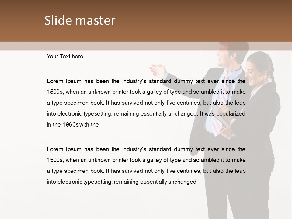 Writing Happy Pointing PowerPoint Template