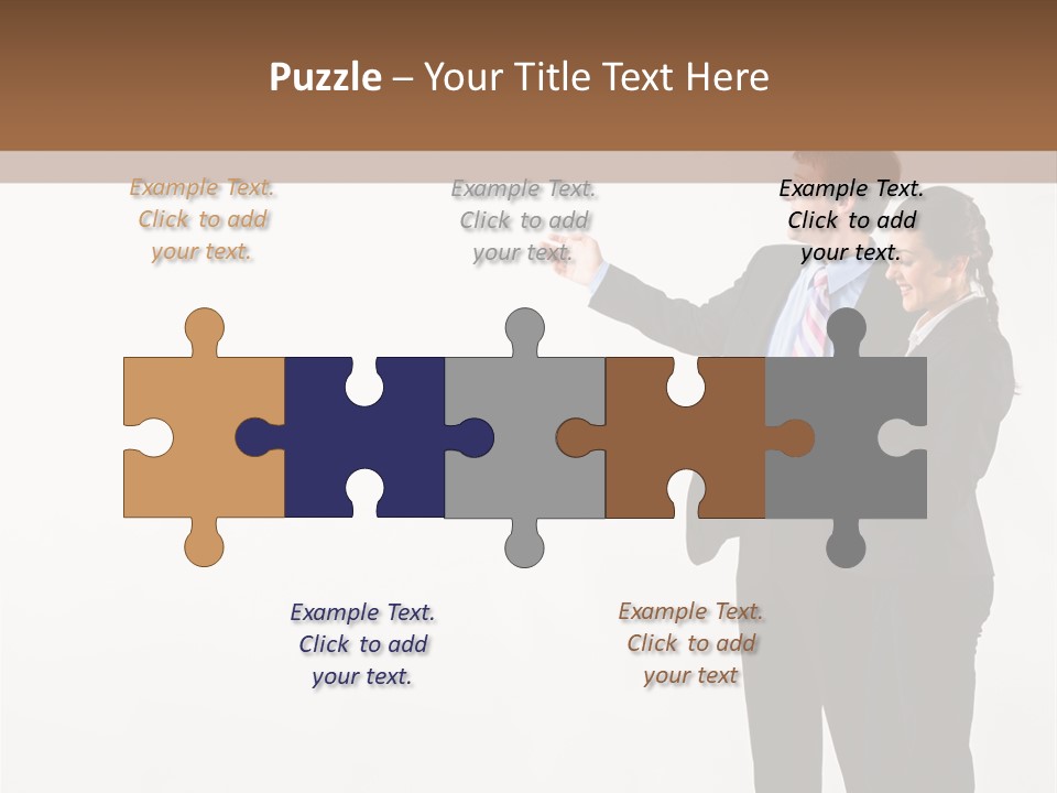 Writing Happy Pointing PowerPoint Template