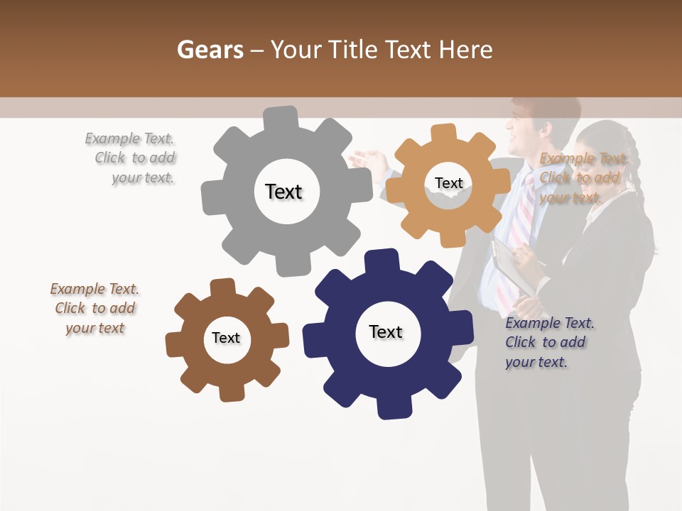 Writing Happy Pointing PowerPoint Template