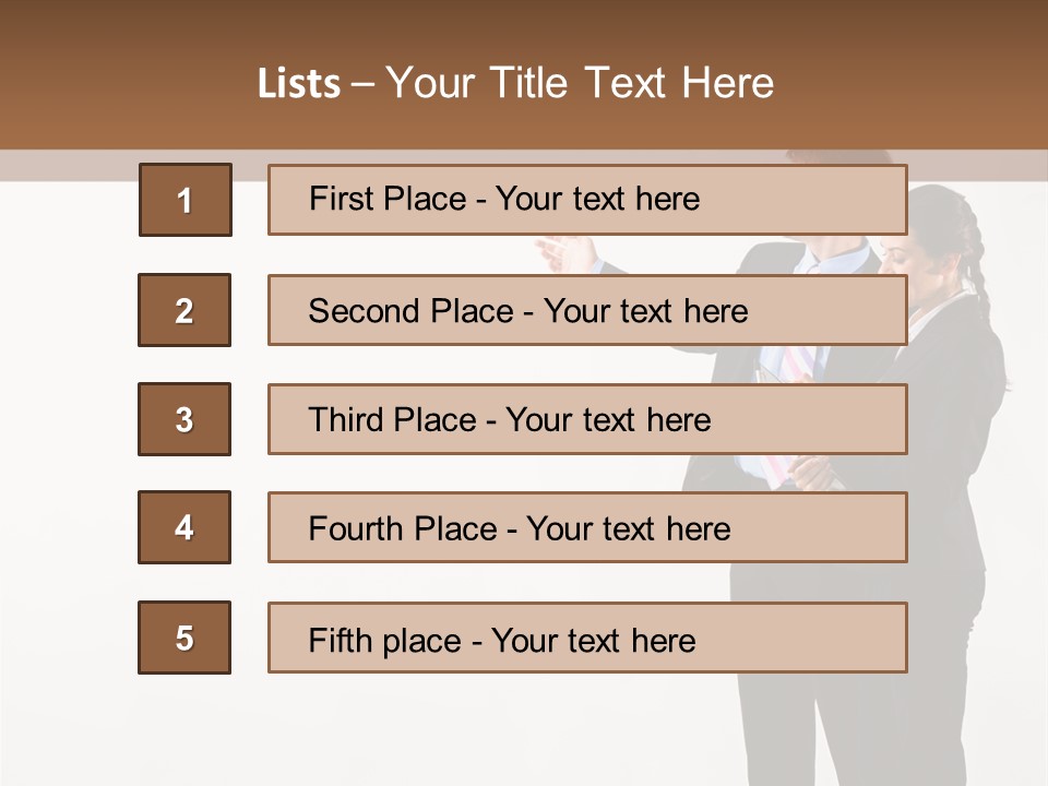 Writing Happy Pointing PowerPoint Template