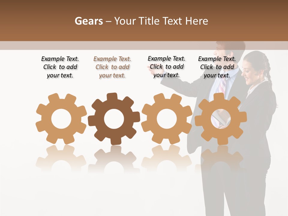 Writing Happy Pointing PowerPoint Template