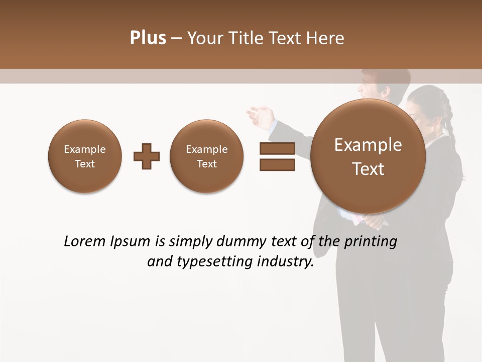 Writing Happy Pointing PowerPoint Template