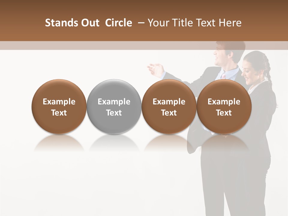 Writing Happy Pointing PowerPoint Template