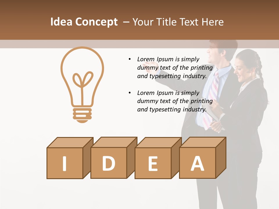 Writing Happy Pointing PowerPoint Template