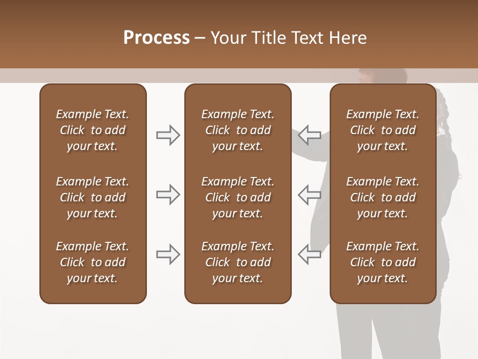Writing Happy Pointing PowerPoint Template
